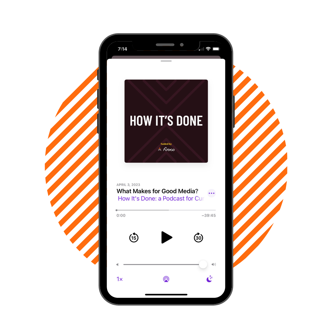 image of phone with How It's Done podcast season 3 episode 4