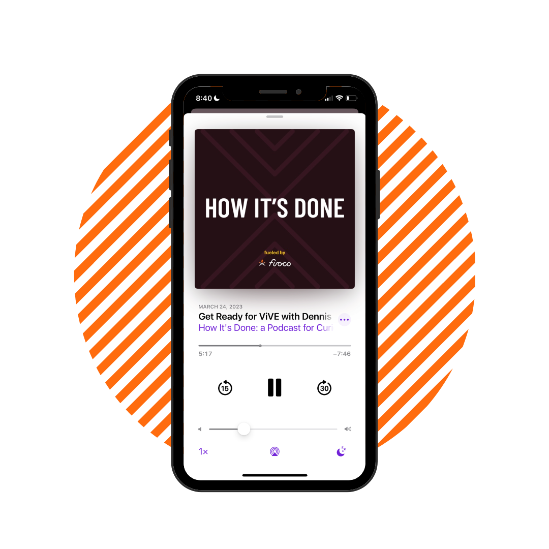 an iphone displaying the cover image for the how it's done podcast, season 3, episode 3